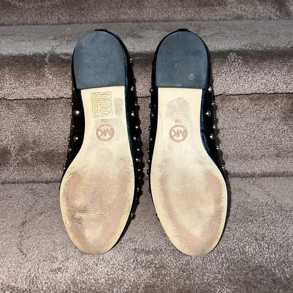 Michael Kors Aliee Black Studded Flat - Picture 4 of 6